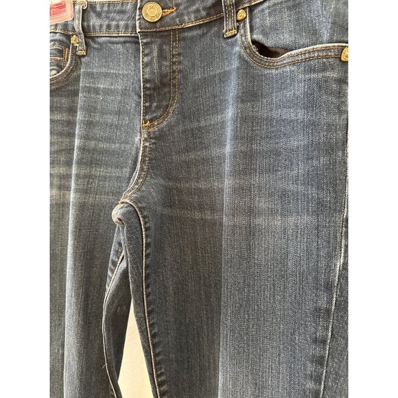 Kut From The Kloth Womens Mid-Rise Skinny Jeans Size 8 Blue Denim - Picture 2 of 6